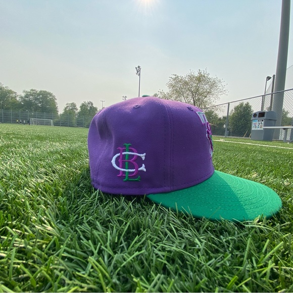 Men’s new era purple/green Toronto blue jays MLB X Big League Chew - size - 7.5 - Picture 4 of 7